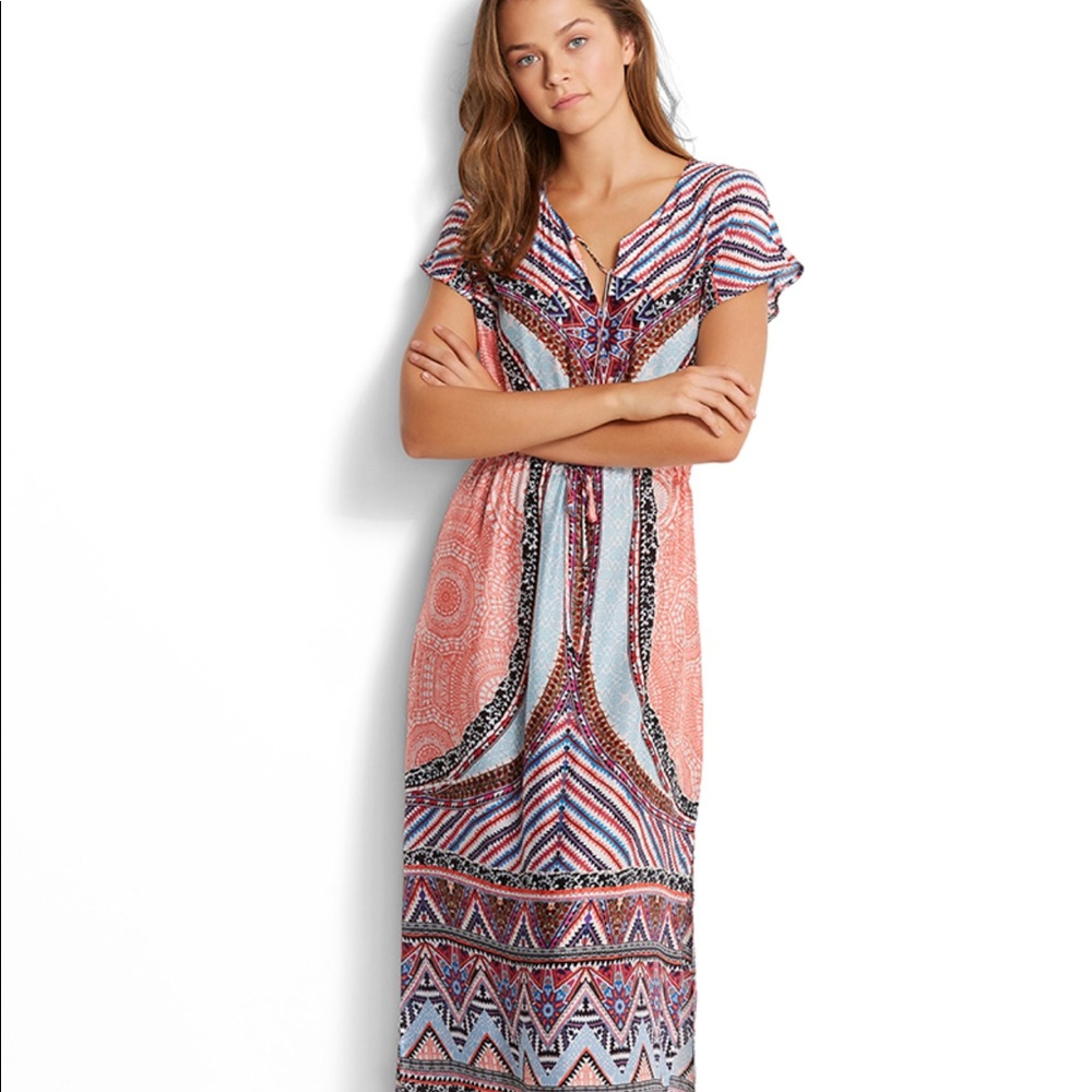 NWT Seafolly Maxi kaftan Dress